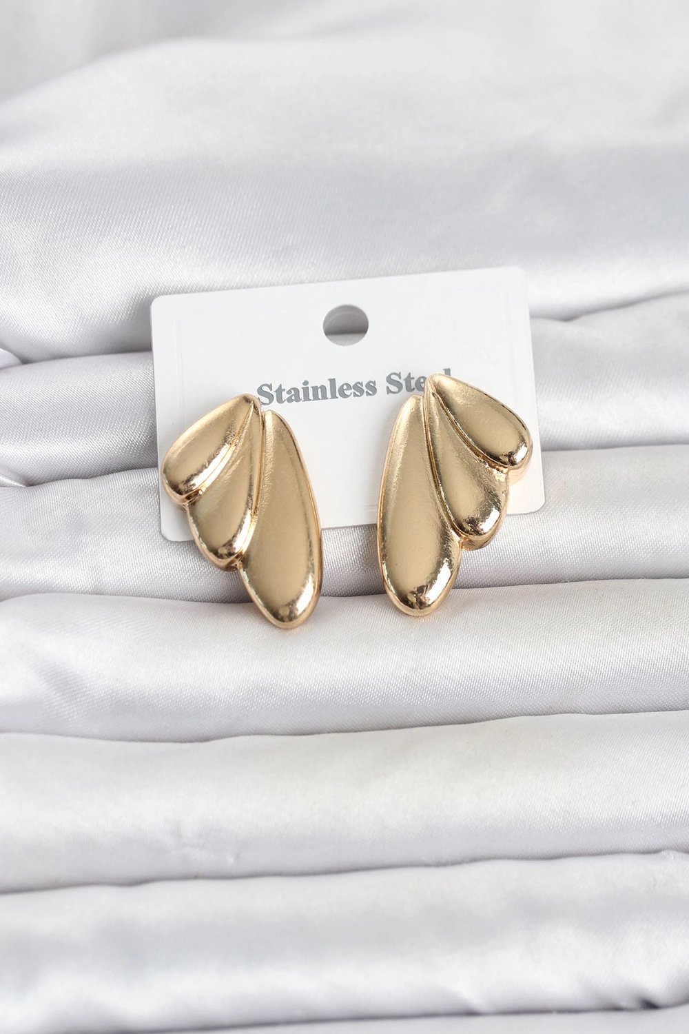 Mey İthalat® 316L Çelik Gold Renk Vintage Kadın Küpe