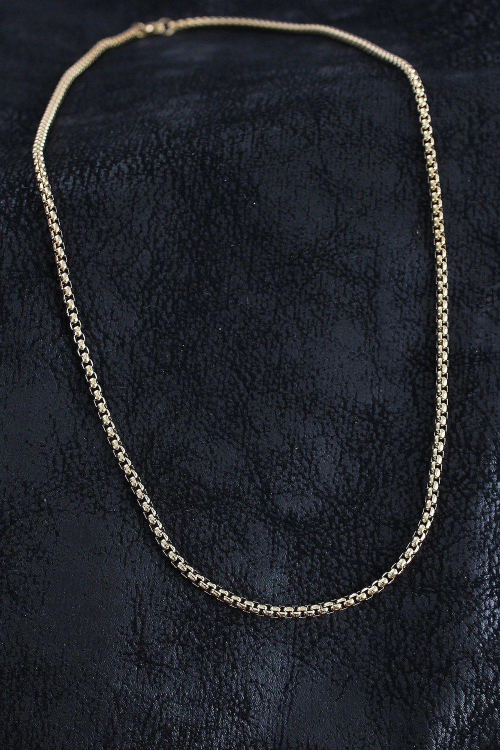 Mey İthalat® 316L Çelik Örme Zincir Model Gold Renk Erkek Kolye