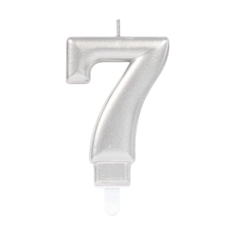 Mey İthalat® 7 Rakam Mum Gümüş Renk