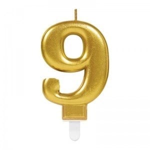 Mey İthalat® 9 Rakam Mum Gold Renk