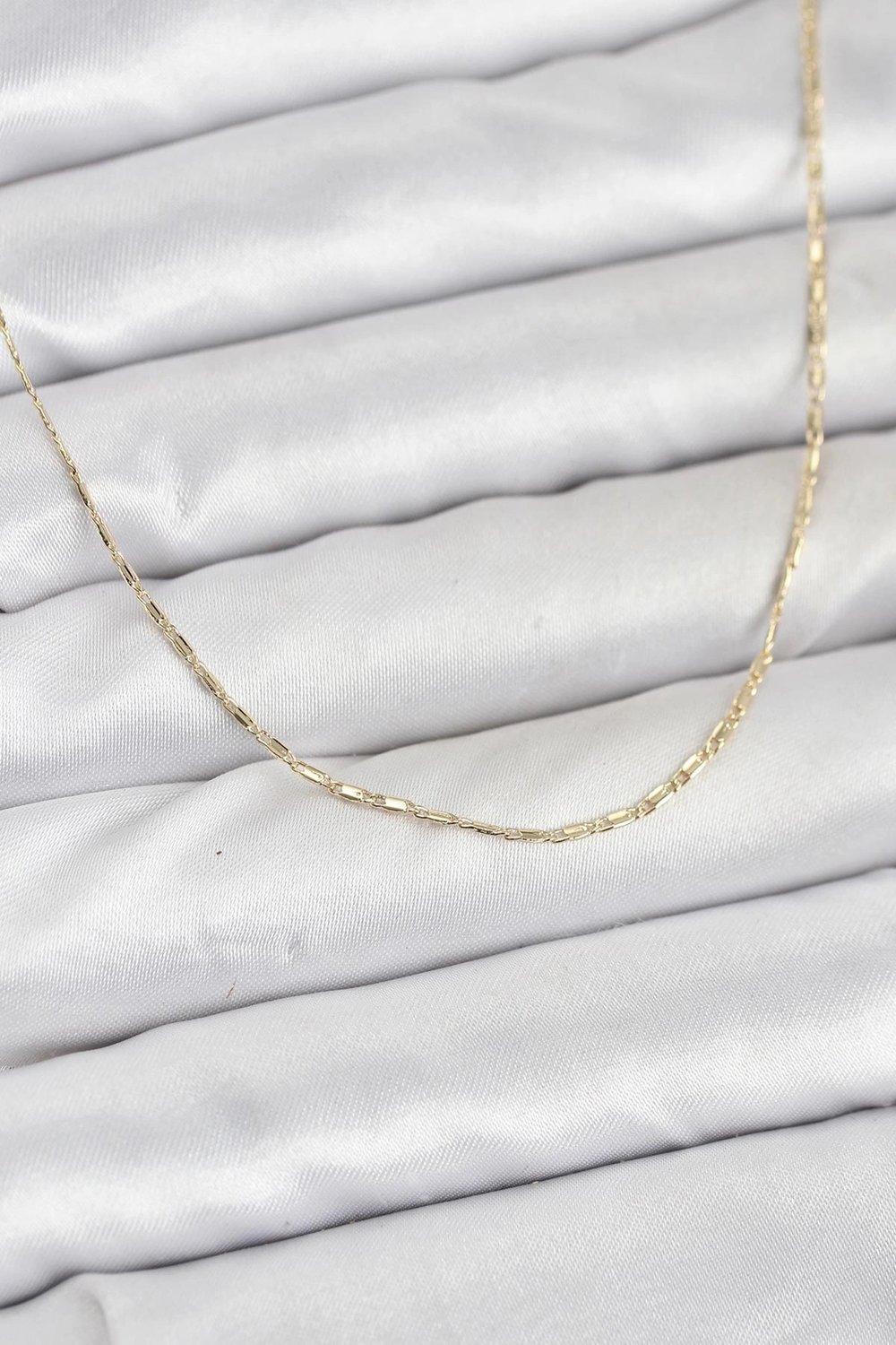 Mey İthalat® CM 14K Gold Renk Kesme Model 60 cm Kadın Kolye