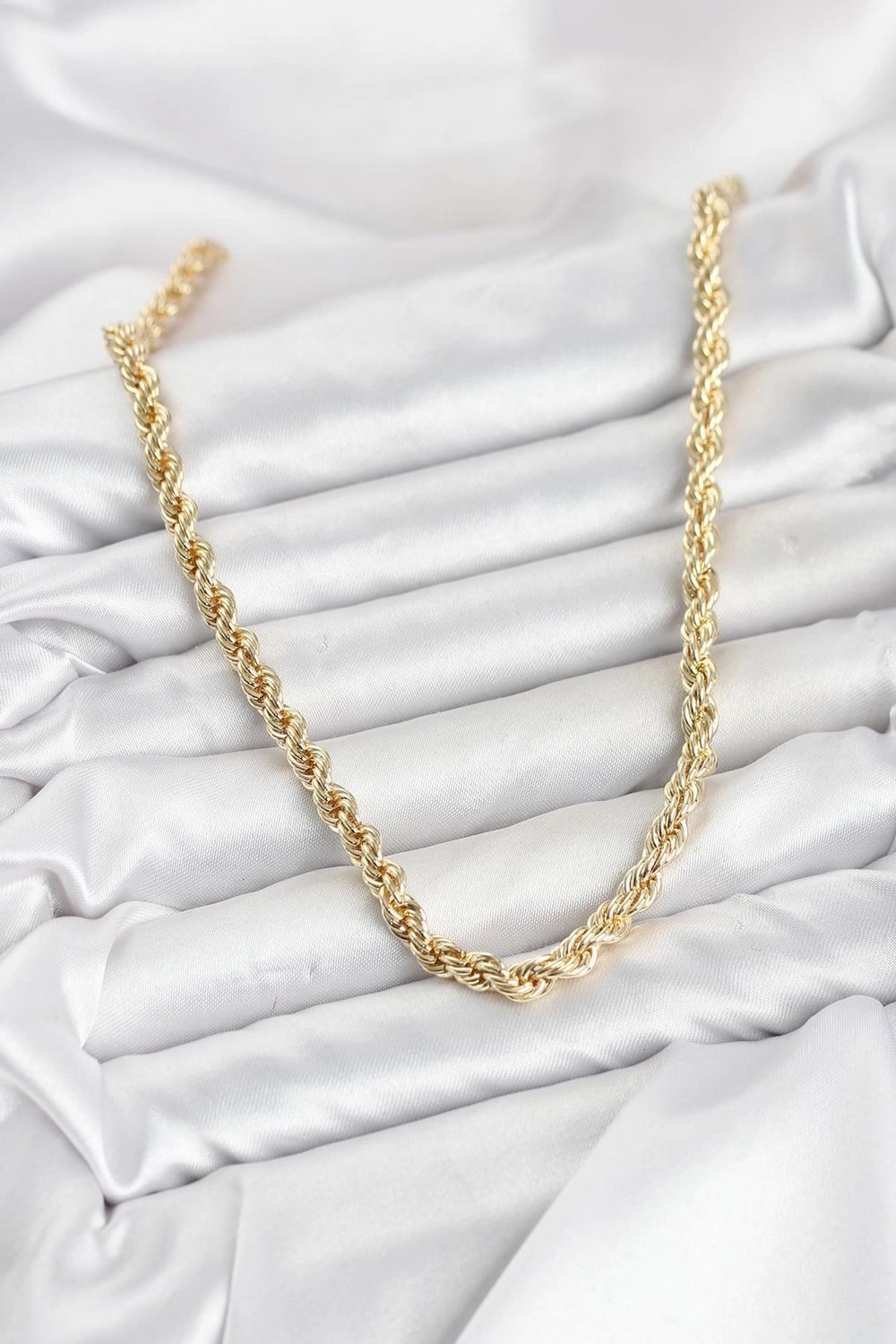 Mey İthalat® CM Burgu Model Gold Renk Pirinç 60 cm Kadın Kolye