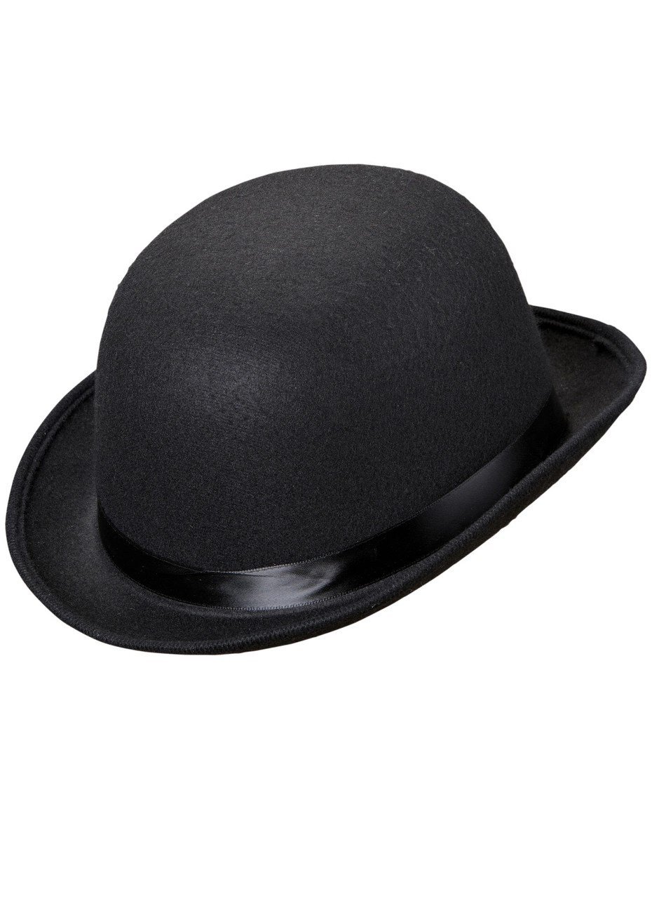Mey İthalat® Charlie Chaplin Stil Yetişkin Şapkası – Siyah Melon Parti Şapkası
