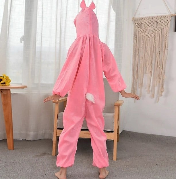 Mey İthalat® Çocuk Tavşan Kostümü Pembe Renk 2-3 Yaş 80 cm
