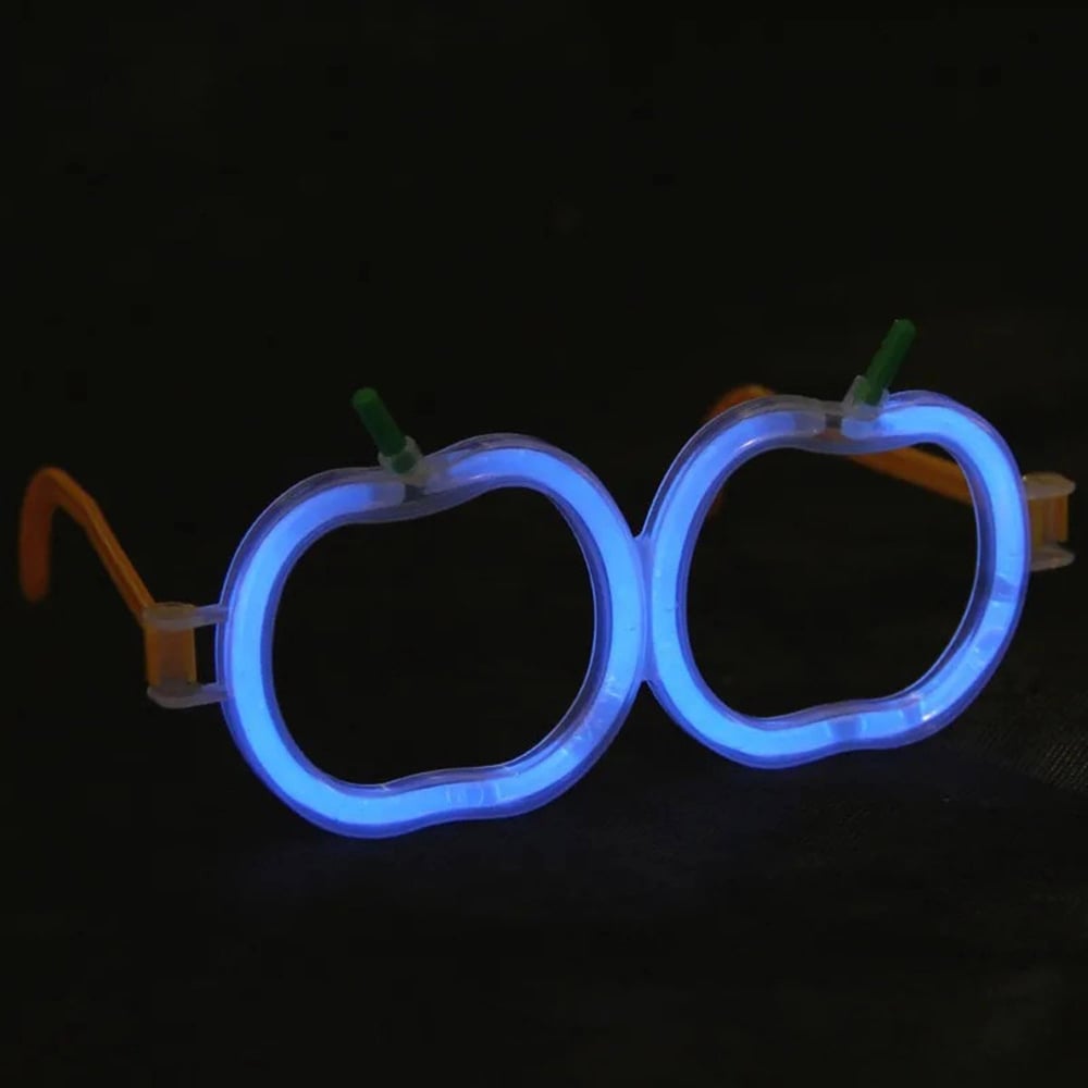 Mey İthalat® Glow  Elma Gözlük - Glow Partisi Gözlüğü - Glow  Gözlük 12 Adet