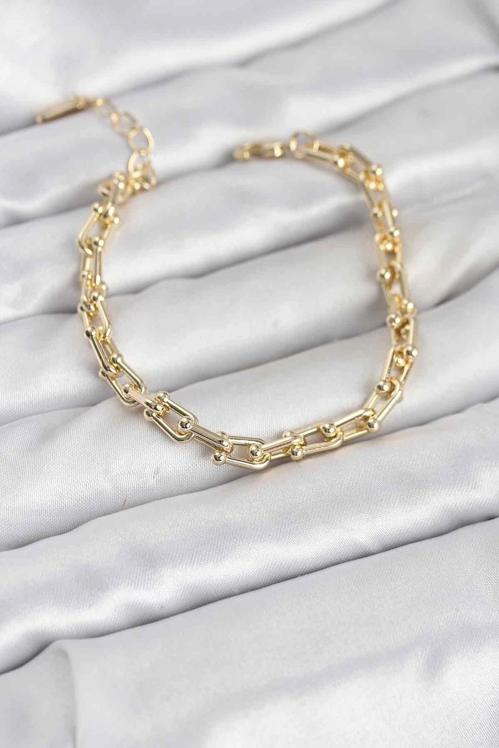 Mey İthalat® Gold Renk Tifani Model Pirinç Kadın Bileklik