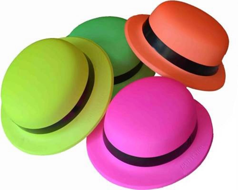 Mey İthalat® Neon Partisi Turuncu Renk Melon Plastik Parti Şapkası