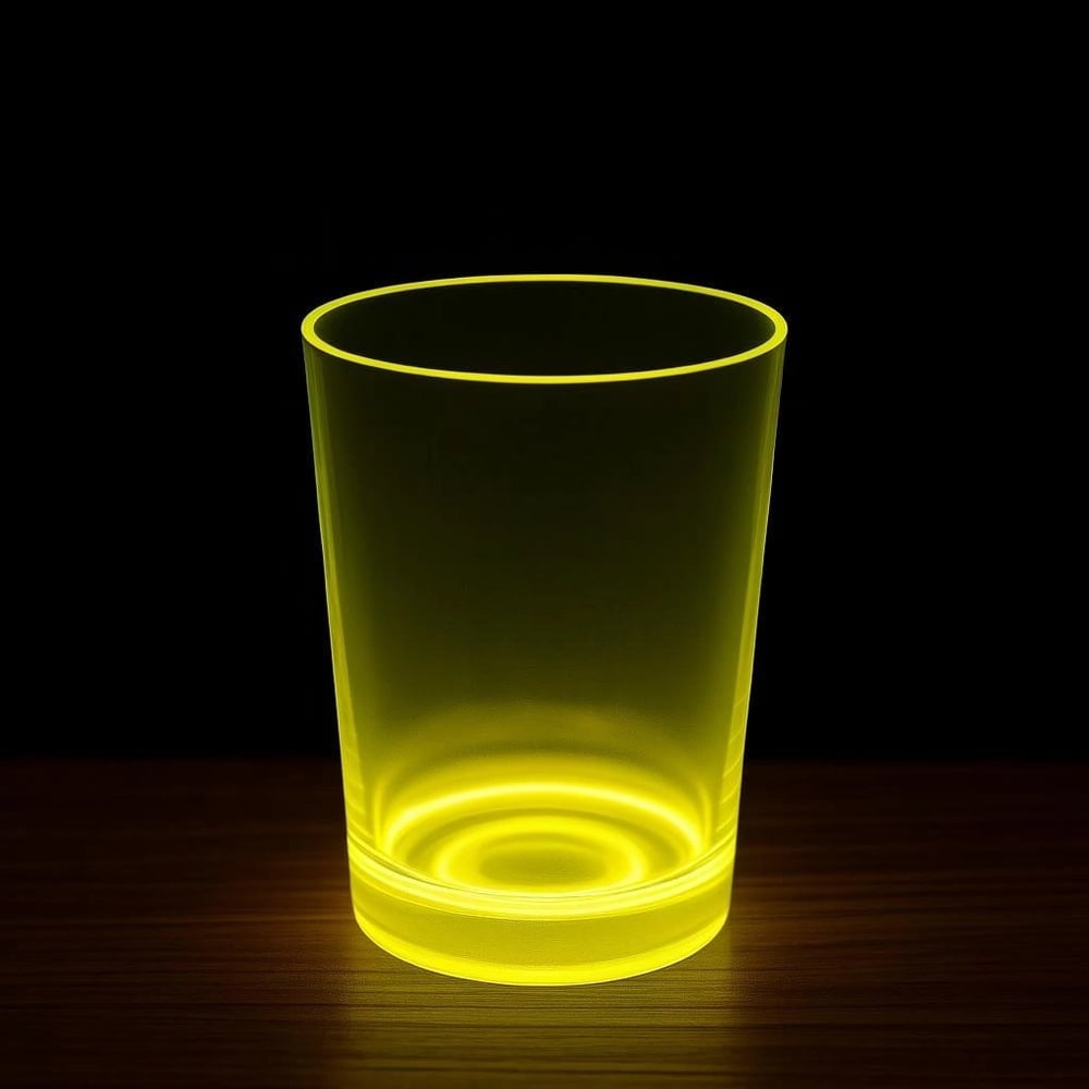 Mey İthalat® PartyGlow Neon Sarı Bardak 8.5 x 10.5 cm