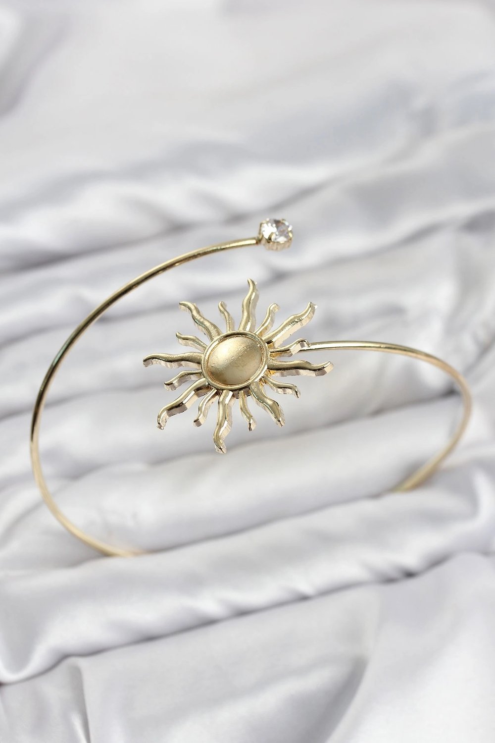 Mey İthalat® Pazu Bileklik Gold Renk Pirinç Güneş Model