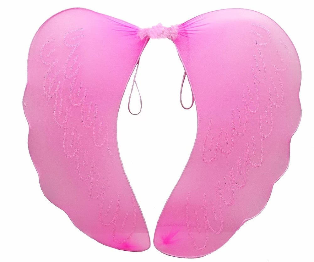 Mey İthalat® Pembe Renk Ortası Pembe Tüylü Tül Peri Kanadı 40x50 cm