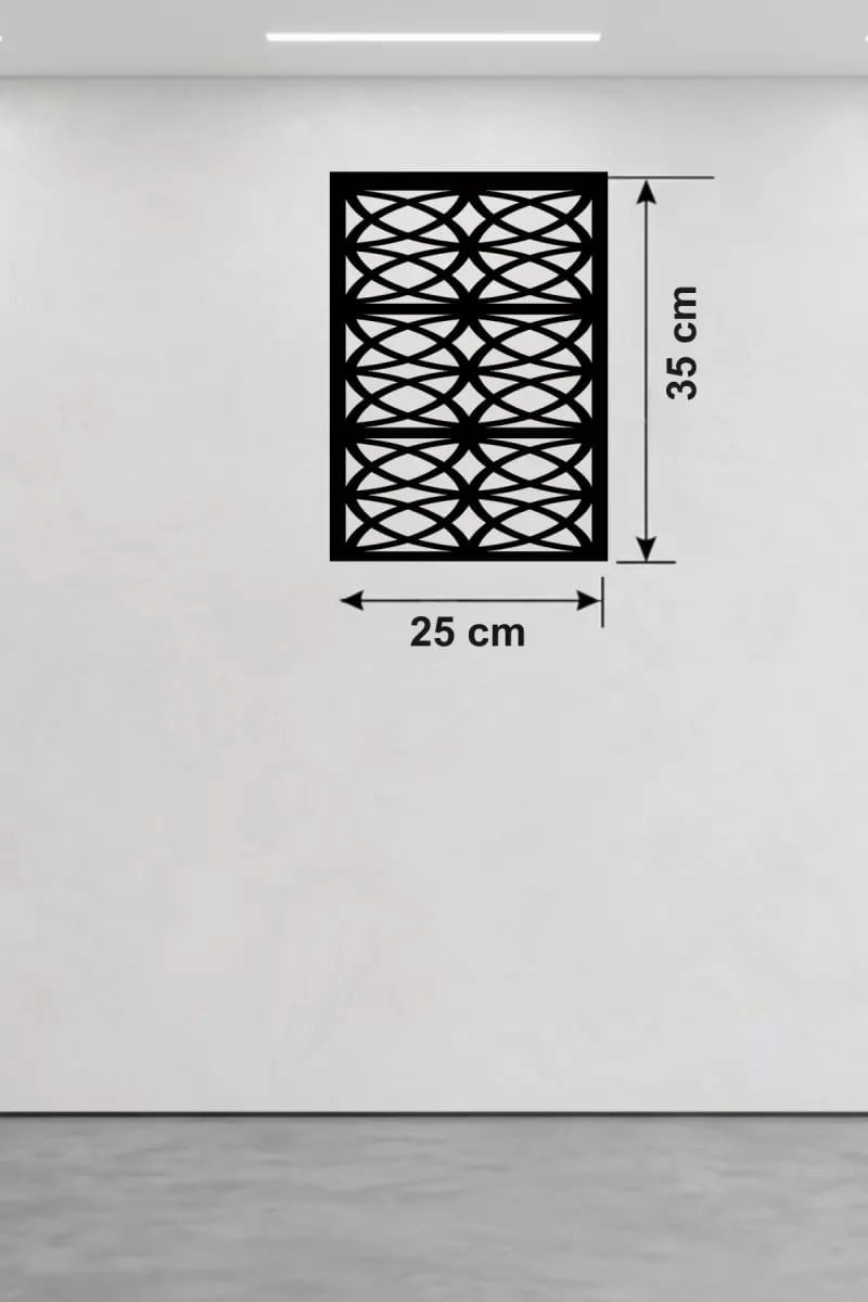 Mey İthalat® Selçuklu Yıldızı Temalı Ahşap Duvar Tablosu - 25x35 cm Lazer Kesim Dekoratif Pano