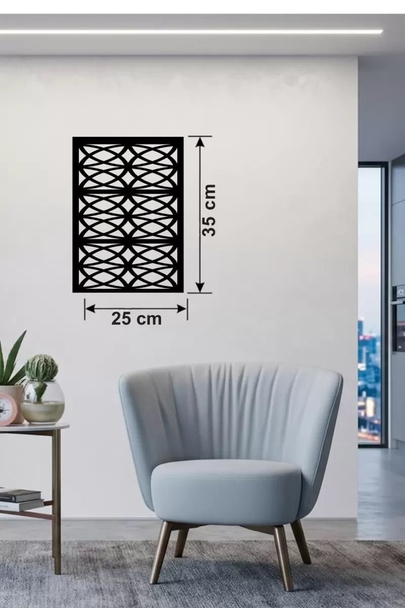 Mey İthalat® Selçuklu Yıldızı Temalı Ahşap Duvar Tablosu - 25x35 cm Lazer Kesim Dekoratif Pano