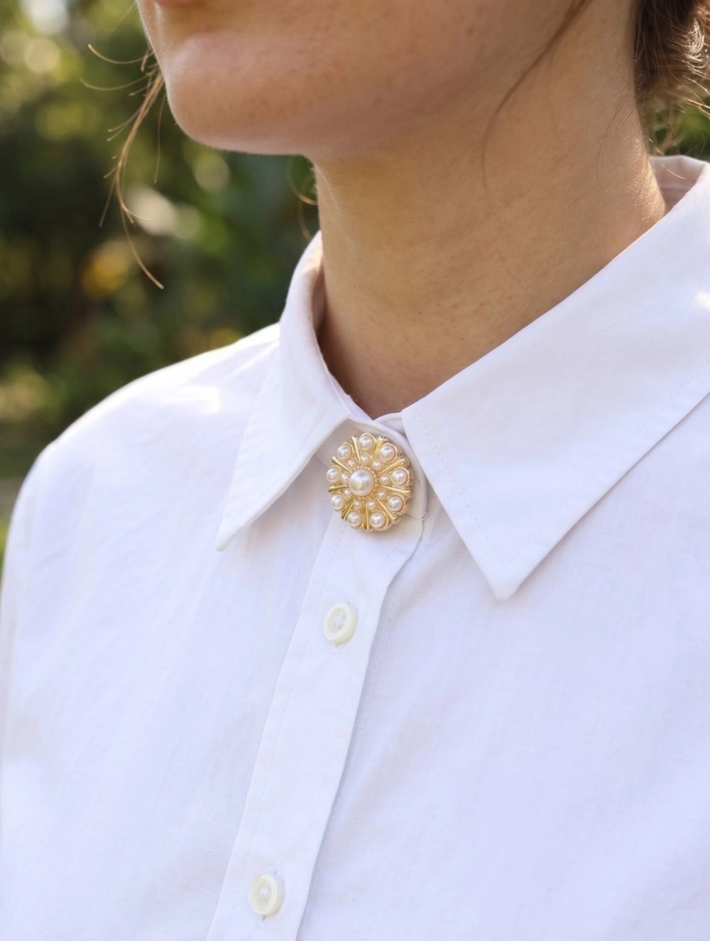 Mey İthalat® Vintage Model Gold Renk Düğme veya Manşet Broşu