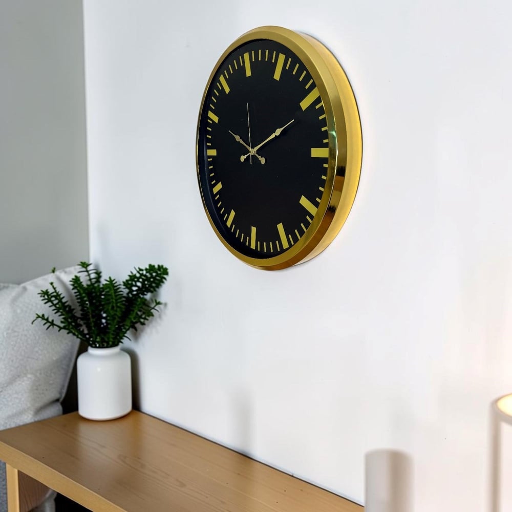 Midnight Gold 52 x 52 Cm Duvar Saati
