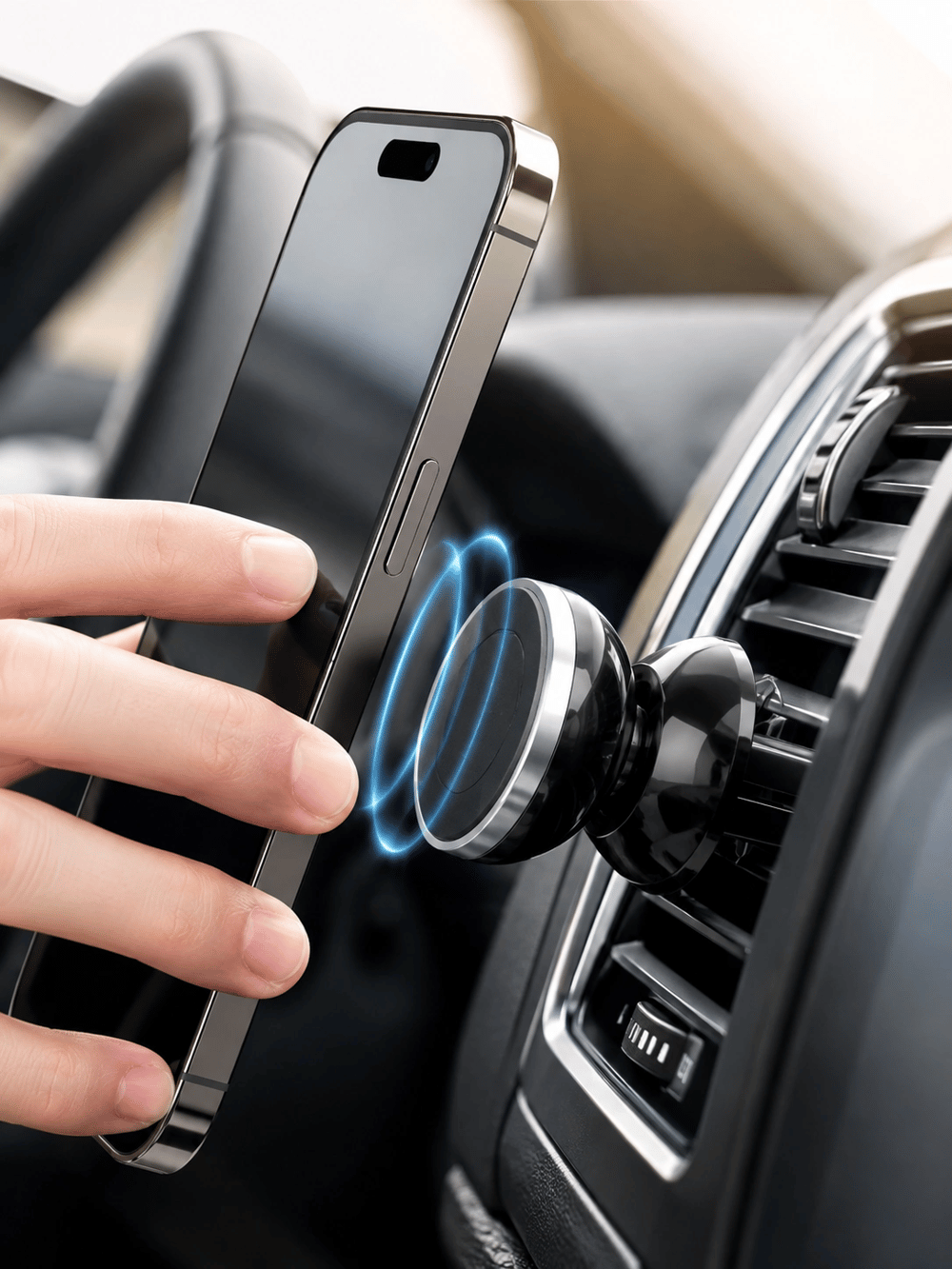 Mıknatıslı Araç İçi Telefon Tutucu Havalandırma Izgarasına Takımına Uygun