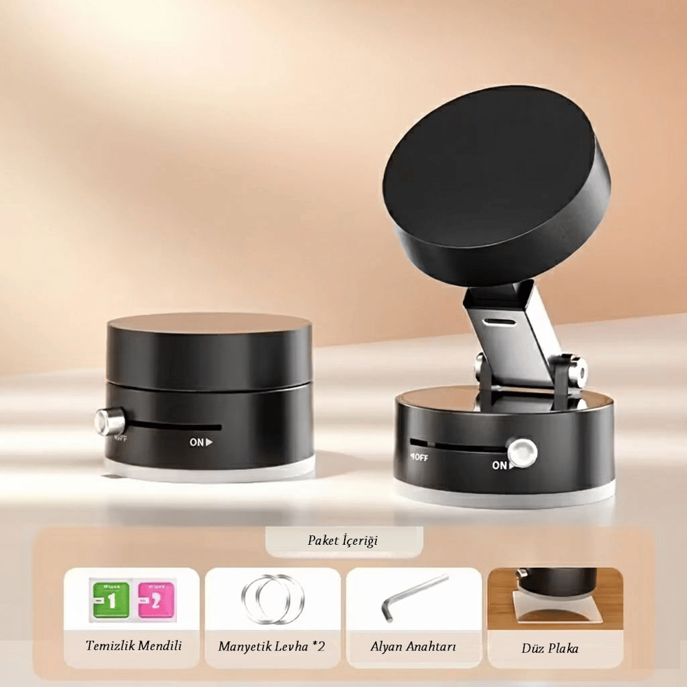 Mıknatıslı Katlanabilir Telefon Tutucu - Torpido Ve Cam Uyumlu Bx40