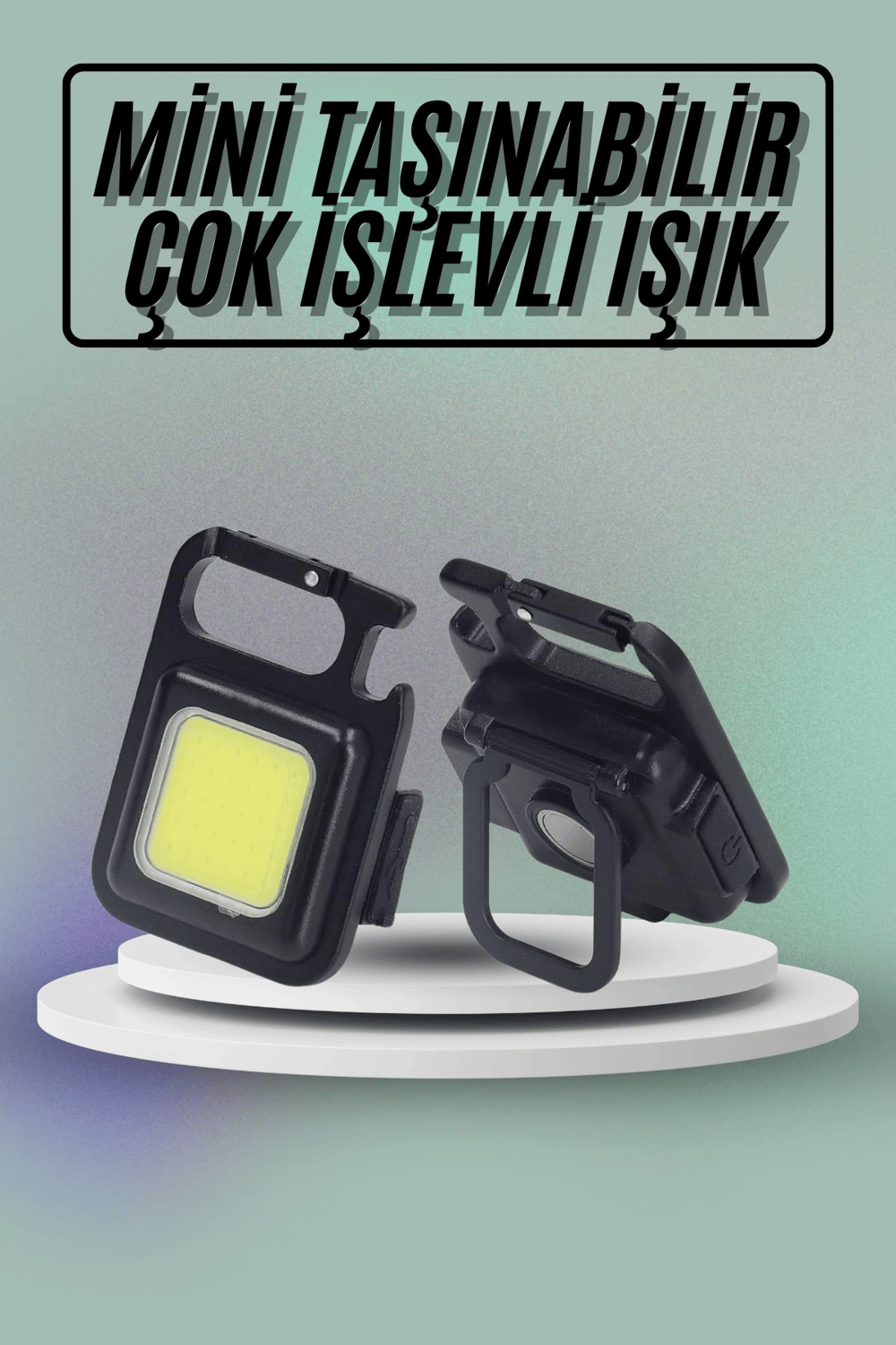 Mıknatıslı Parlak Led Işık 3 Fonksiyonlu Şarj edilebilir Ledli Mini Taşınabilir