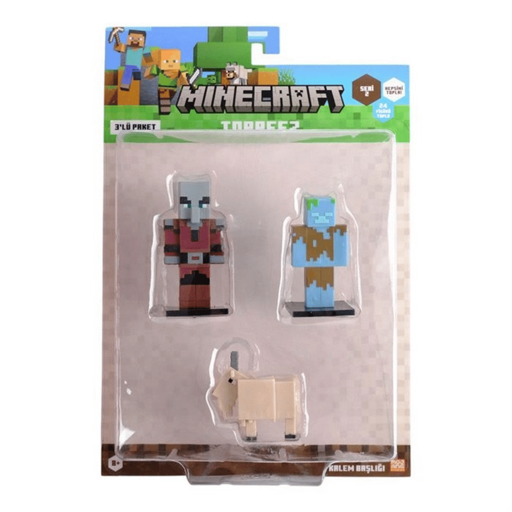 Minecraft 3D Toppeez 3lü Figür Seti Seri 2