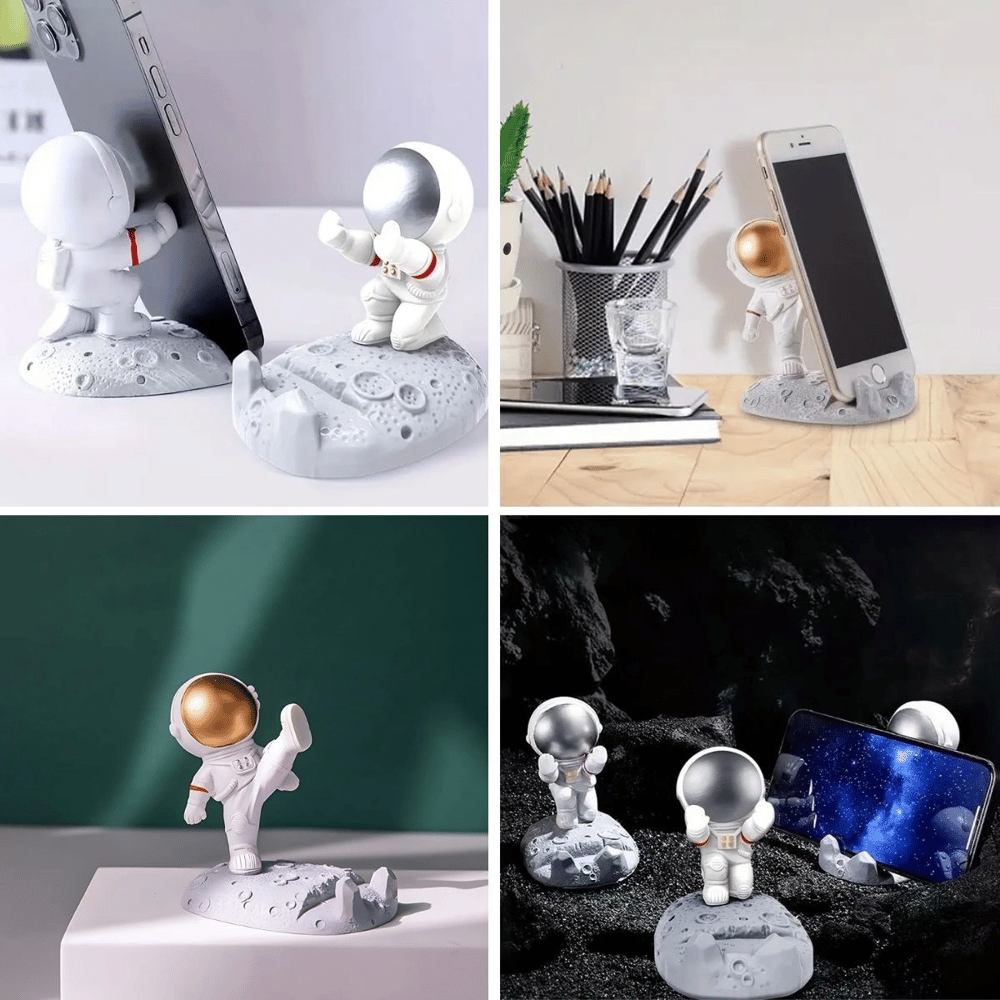 Mini Astronot Model Telefon Ve Tablet Tutucu Standı Bx40