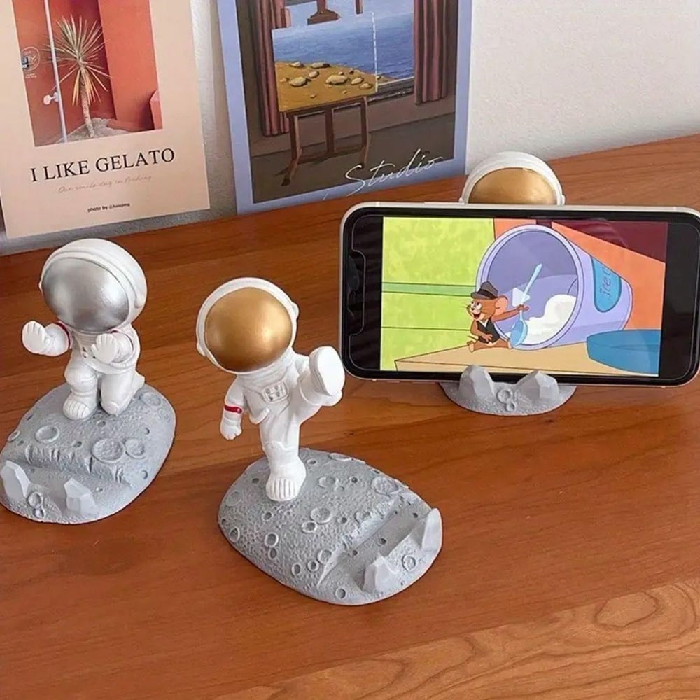 Mini Astronot Model Telefon ve Tablet Tutucu Standı (3936)
