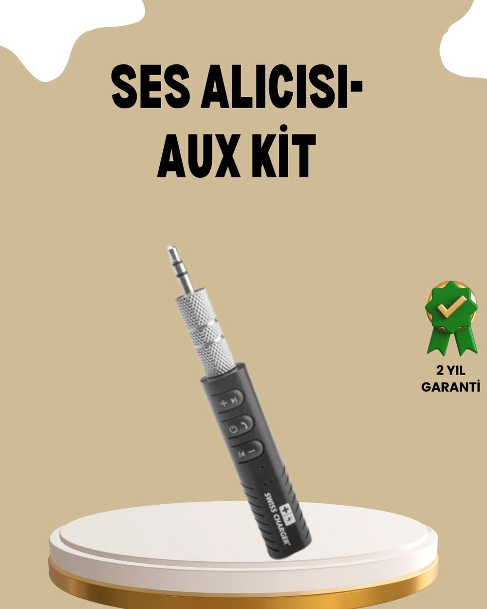 Mini Bluetooth Ses Adaptörü – Hoparlör, Araç Radyosu ve Kulaklık İçin