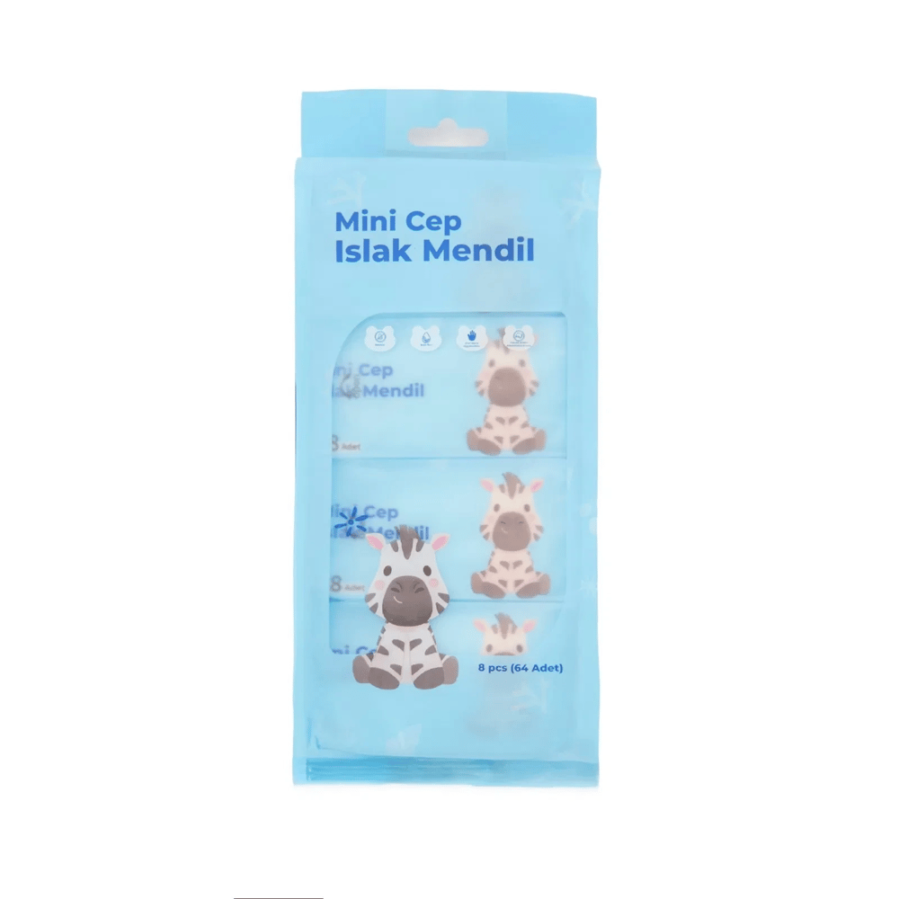 Mini Cep Islak Mendil Günlük Pratik 8'li Paket Bx40
