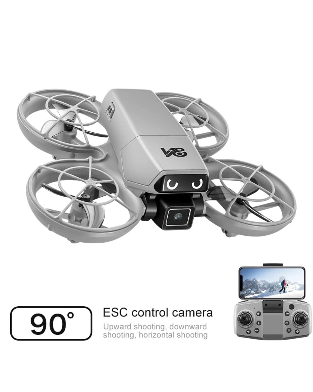 Mini Drone Fotoğraf ve Video Çekimli Optical Hover Sistemli