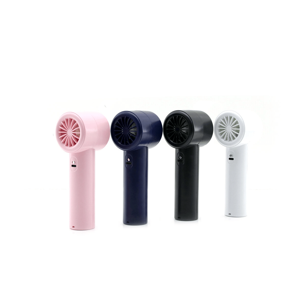Mini El Fanı - Ayarlanabilir Hız - Dijital Gösterge - 5W - Karışık Renk