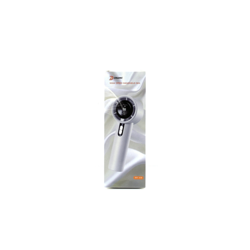 Mini El Fanı - Ayarlanabilir Hız - Dijital Gösterge - 5W - Karışık Renk