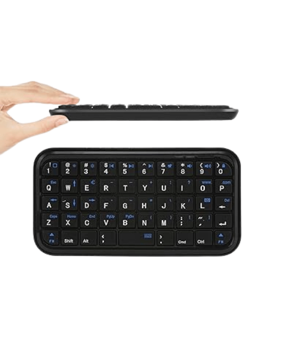 Mini Kablosuz Bluetooth Klavye USB Şarjlı Taşınabilir Klavye