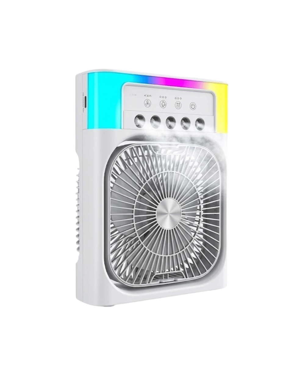 Mini Klima Fan Su Hazneli USB Şarjlı Sessiz Masaüstü Soğutucu