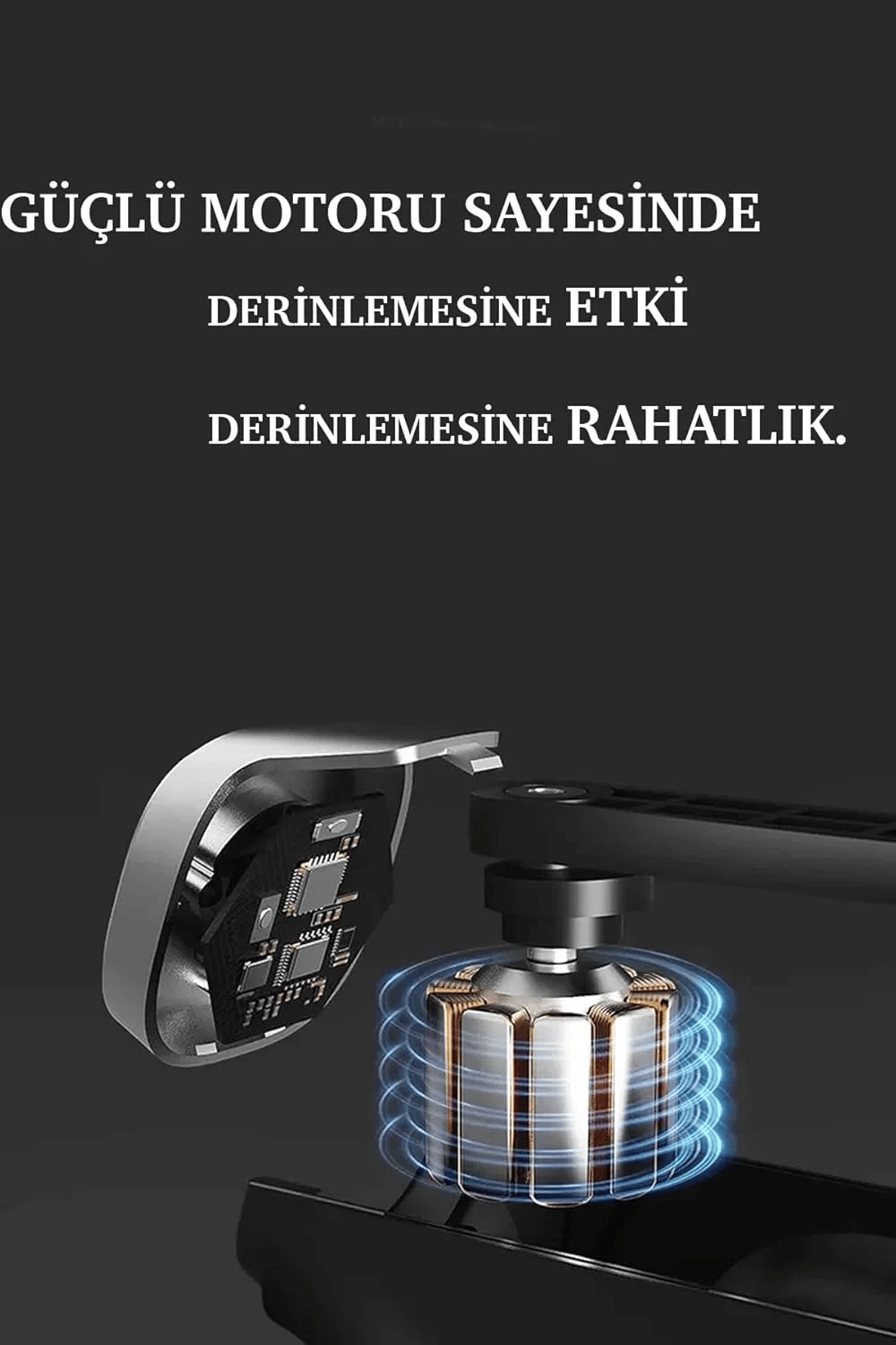 Mini Profesyonel Şarjlı Masaj Aleti 4 Başlıklı Kh-800 Bx40