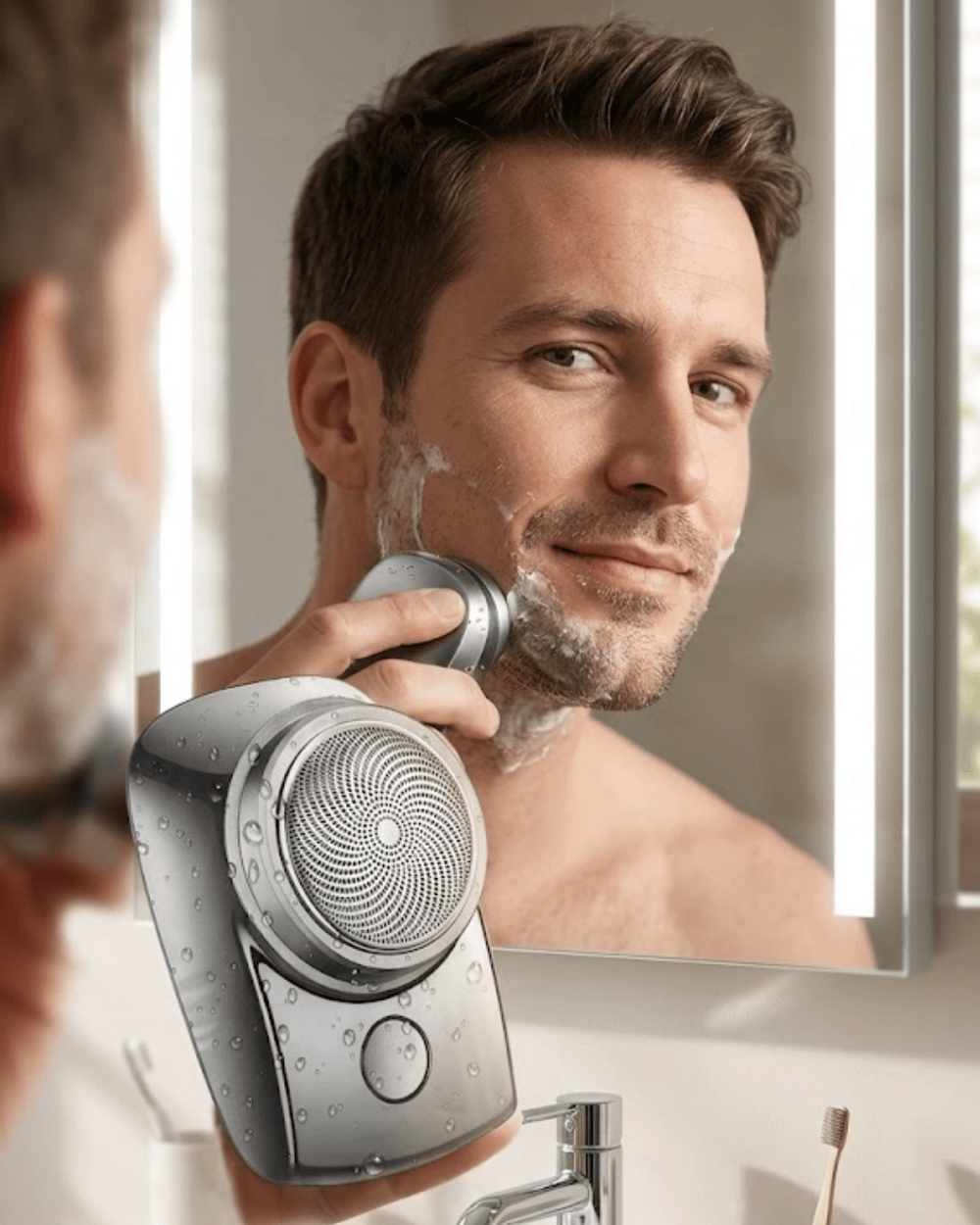 Mini Shaver Sıfır Sakal Taşınabilir Şarjlı Tıraş Makinesi IPX6 Korumalı USB