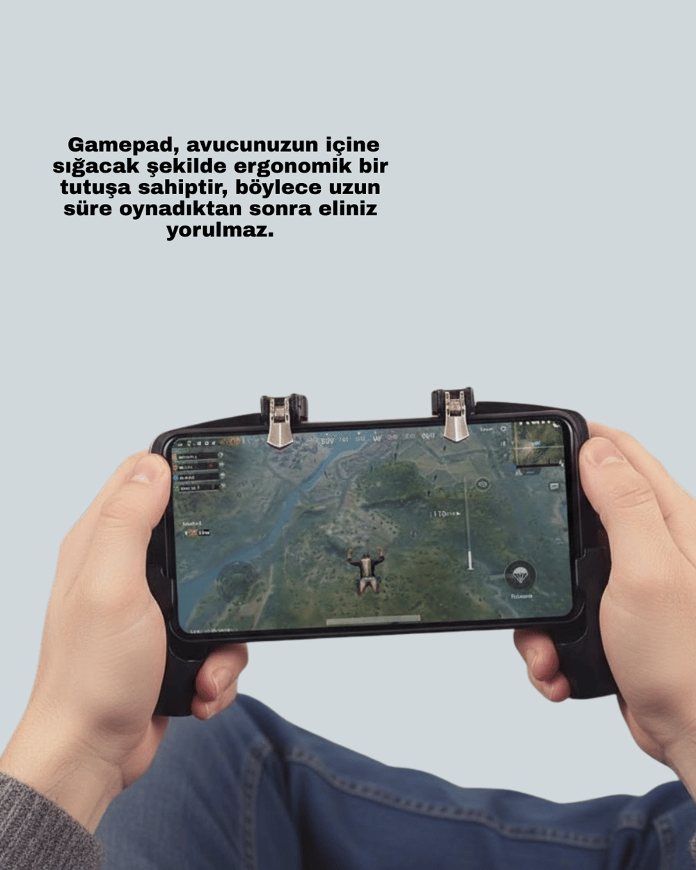Mobil FPS Oyunlar İçin Dört Parmak Uyumlu Gamepad