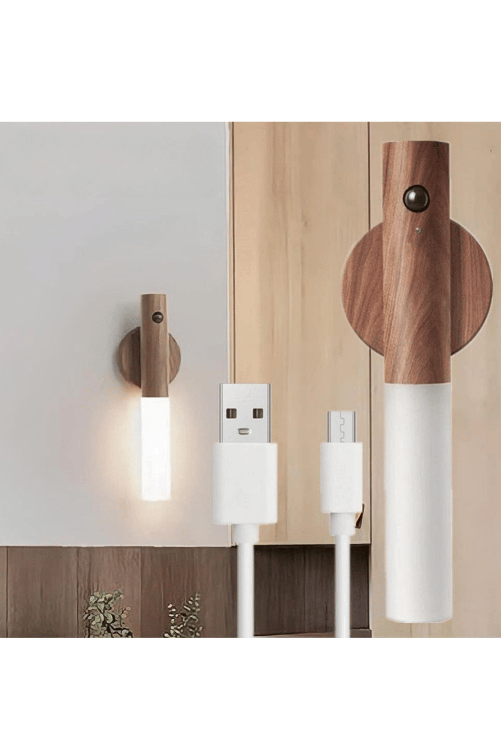 Modern Sensörlü USB Şarjlı Mıknatıslı Duvar Aplik Masa Lambası Gün Işığı