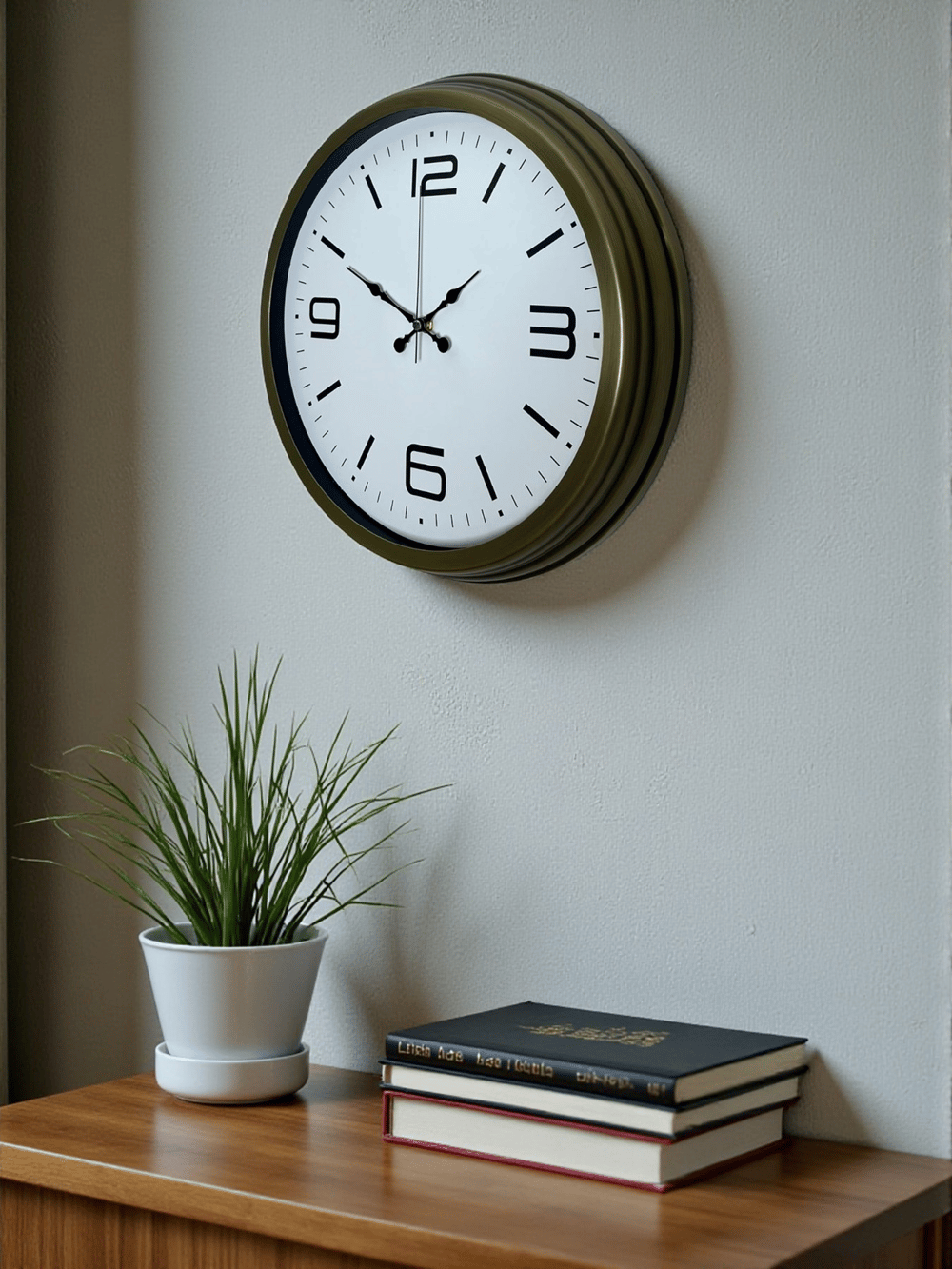 Modern Tasarım Eskitme 40 Cm Metal Duvar Saati