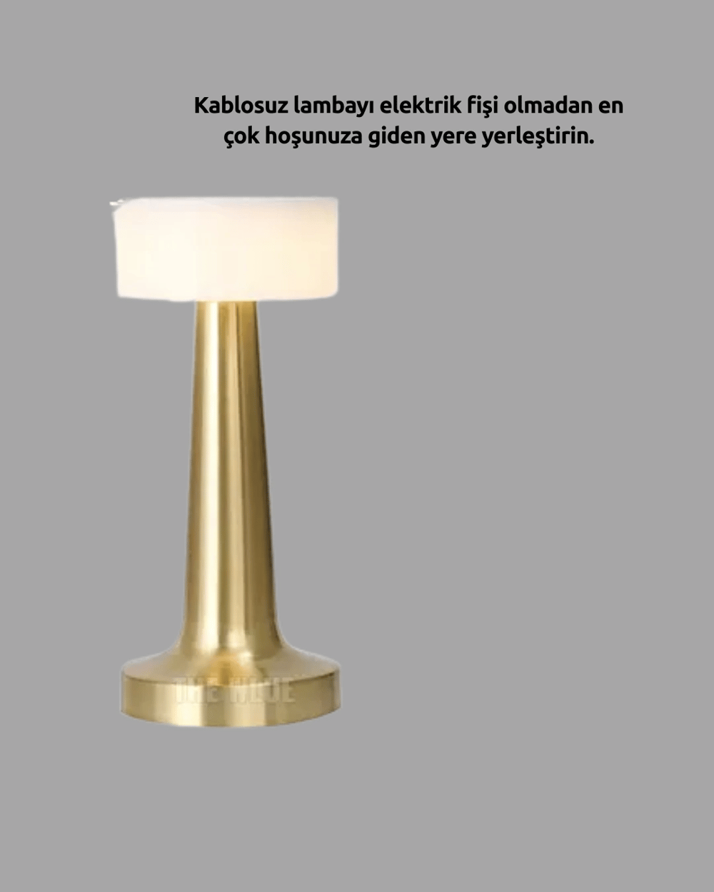 Modern USBli Kablosuz Masa Lambası – Minimalist Tasarım, 3 Farklı Parlaklık Yeni Nesil