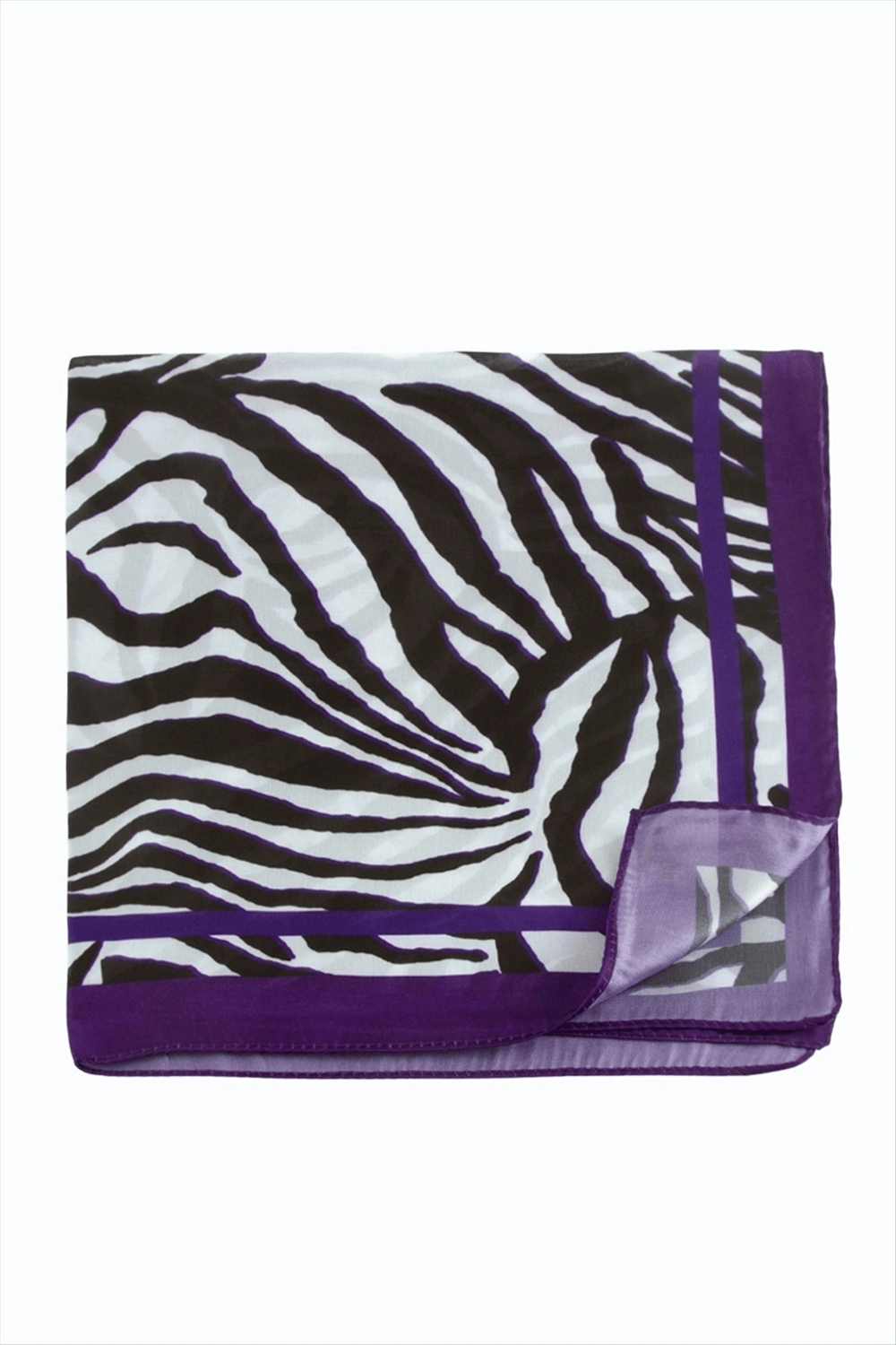 Mor Renkli Zr Şifon Fular 50*50 cm