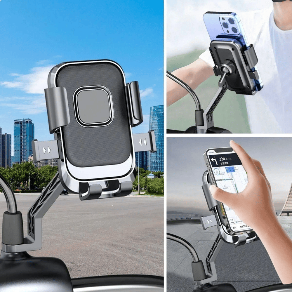 Motor,motosiklet,bisiklet ,scooter İçin 360 Derece Dönebilen Dikiz Aynası Versiyonu Telefon Tutucu Aparat Bx40