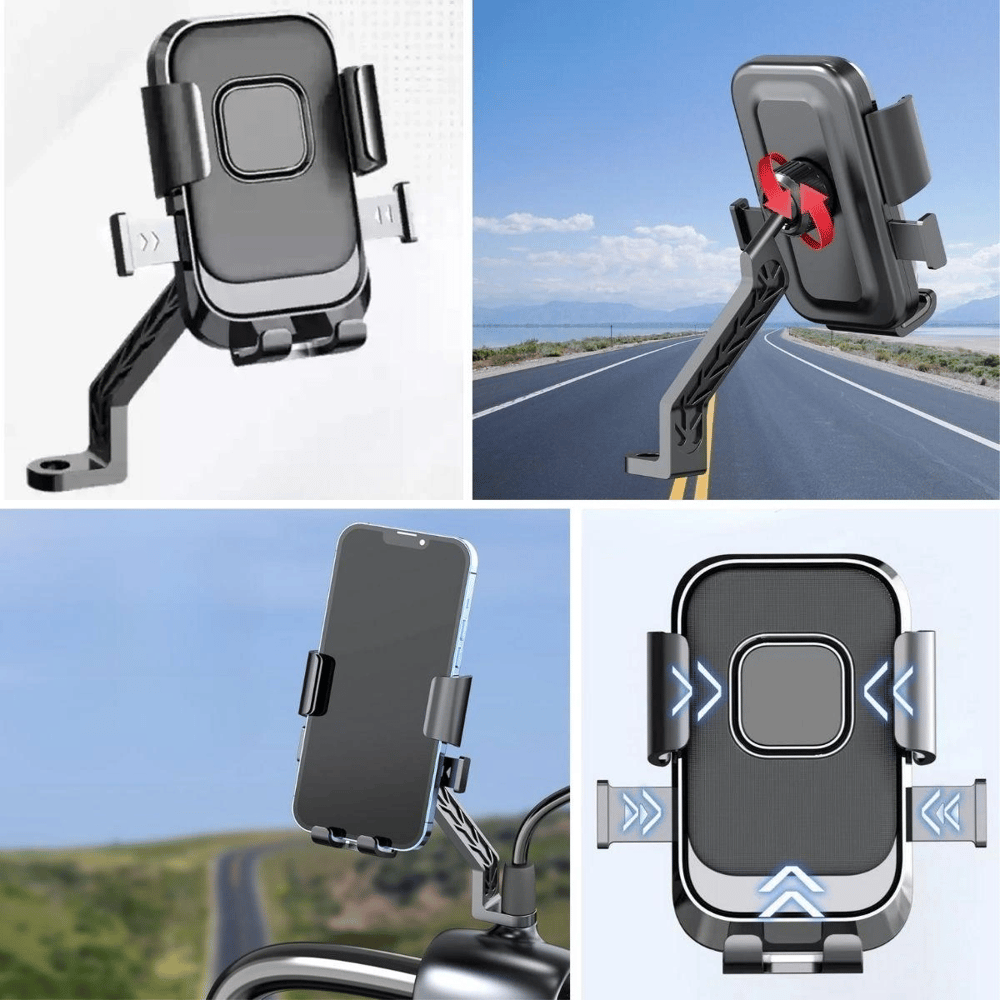 Motor,motosiklet,bisiklet ,scooter İçin 360 Derece Dönebilen Dikiz Aynası Versiyonu Telefon Tutucu Aparat Bx40