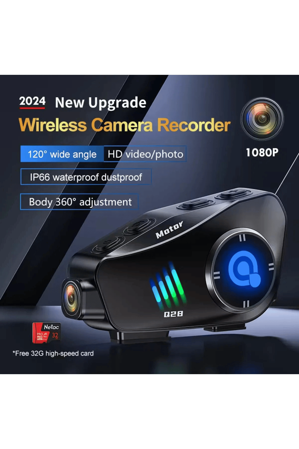 Motosiklet Bluetooth kask kulaklık kamera ses kontrolü 1080P video kayıt interkom 2 yıl garantili