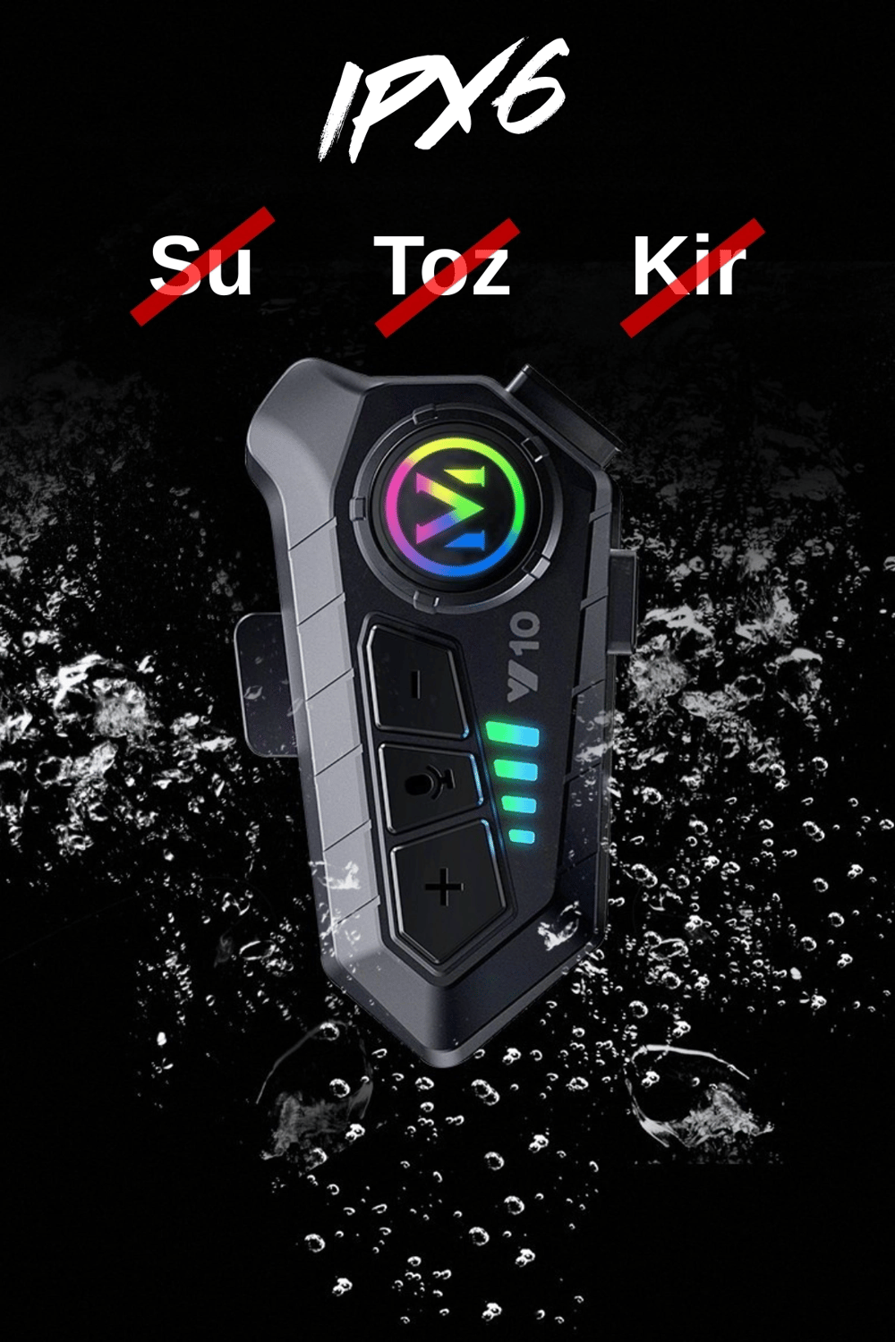 Motosiklet kask kulaklık Bluetooth 5.3 destekli intercom 2 yıl garantili Süresi Kategorisi