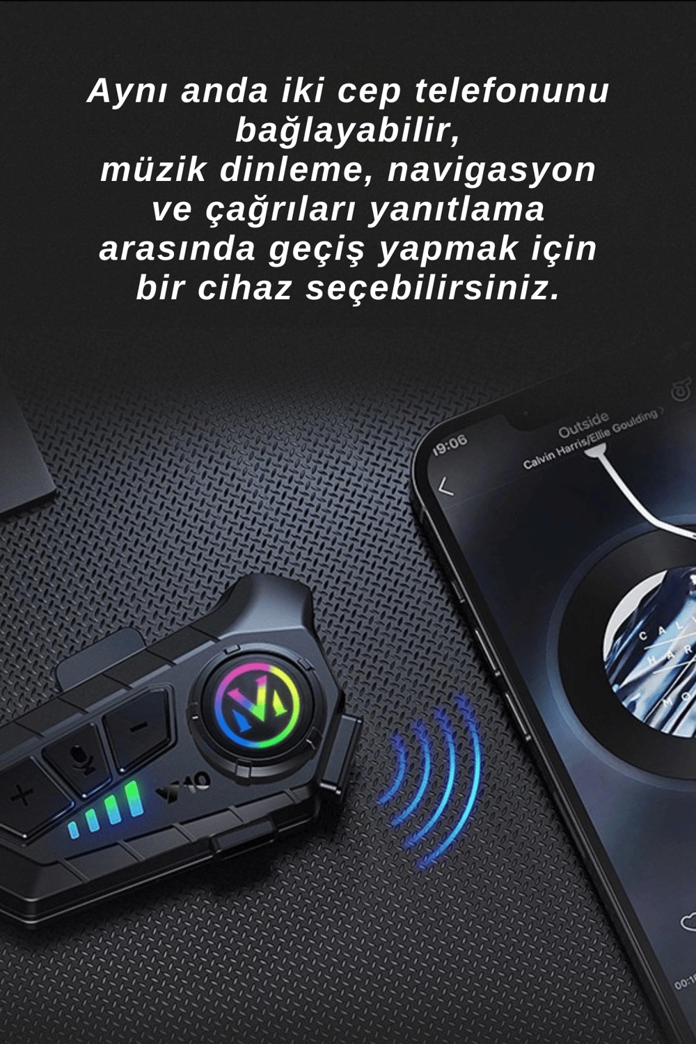 Motosiklet kask kulaklık Bluetooth 5.3 destekli intercom 2 yıl garantili Süresi Kategorisi