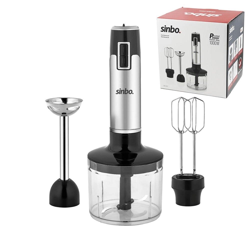 Multi Turbo El Blender Seti Ayarlanabilir Kademe Hız 700ml Hazne Shb-3181 Bx40