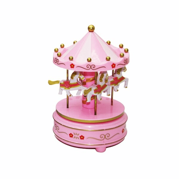 Music Box Carousel Müzikli Atlı Karınca Bx40