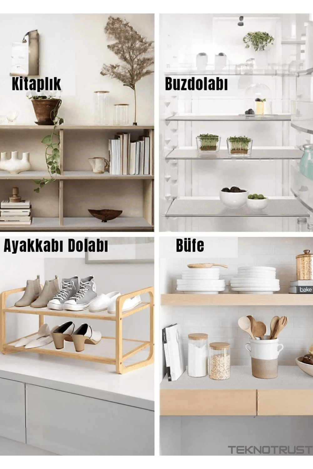 Mutfak Kaydırmaz Şeffaf Raflık Kaymaz Dolap Içi Çekmece Örtüsü Pvc 45x300 Cm Koruyucu Eva Kalın