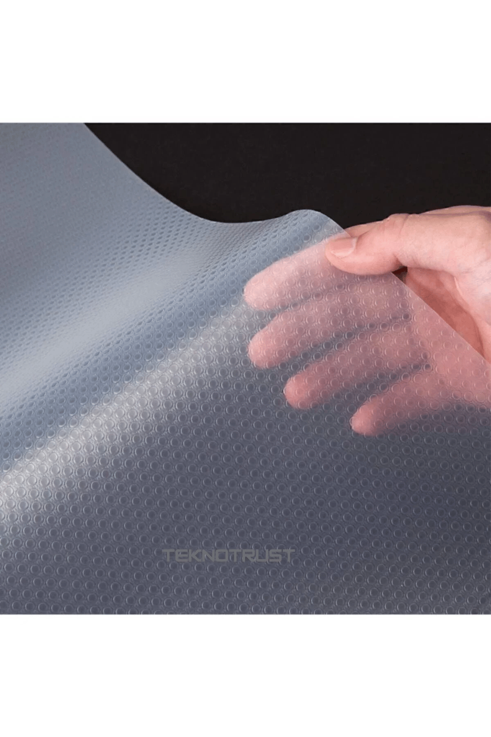 Mutfak Kaydırmaz Şeffaf Raflık Kaymaz Dolap Içi Çekmece Örtüsü Pvc 45x300 Cm Koruyucu Eva Kalın