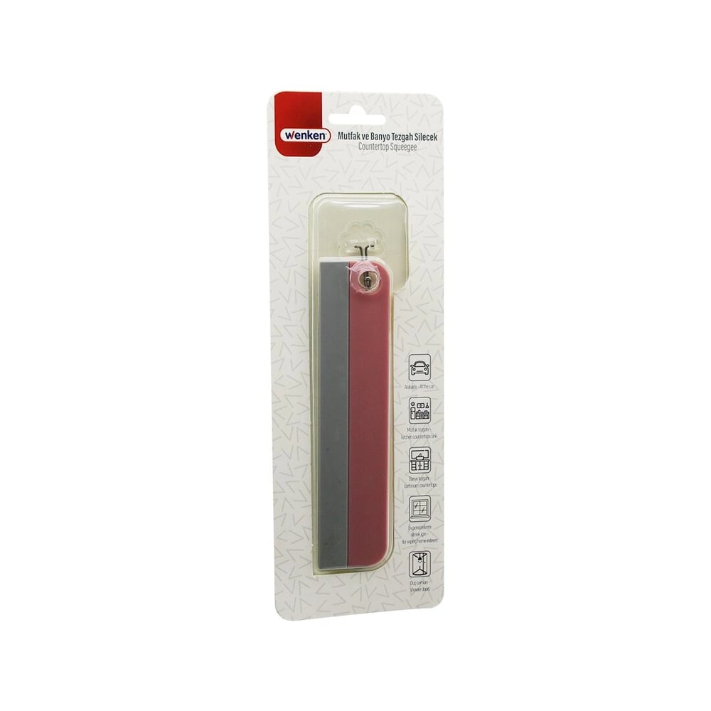 Mutfak-banyo Tezgah Oto-ev Pencere Silecek Camsil - Çekpas Sapsız - Tutacaklı Askılıklı 17.5cm Bx40