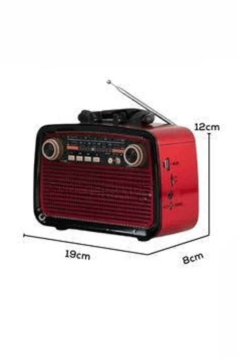 Müzik Kutusu Bluetooth Bağlantılı El Fenerli Nostaljik Tasarım Radyo