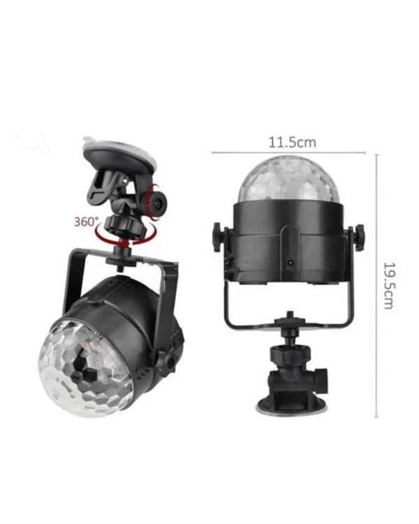 Müzik Ritmine Uyumlu 7 Modlu Renkli Disko Topu Işığı